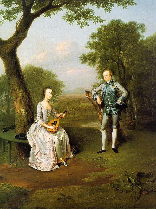 Arthur Devis Sir Nathaniel and Lady Caroline Curzon china oil painting image